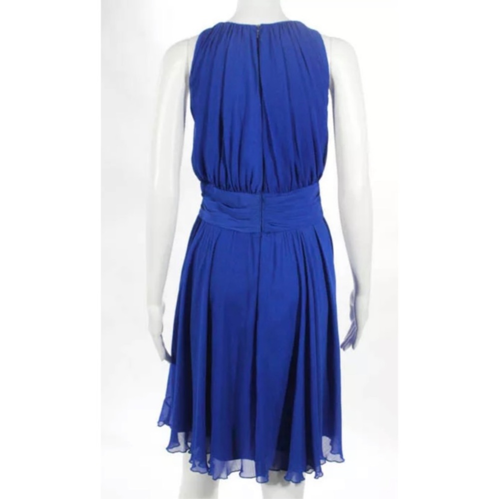 Badgley Mischka Blue Corundum Size 12 $790 dress - Picture 2 of 4
